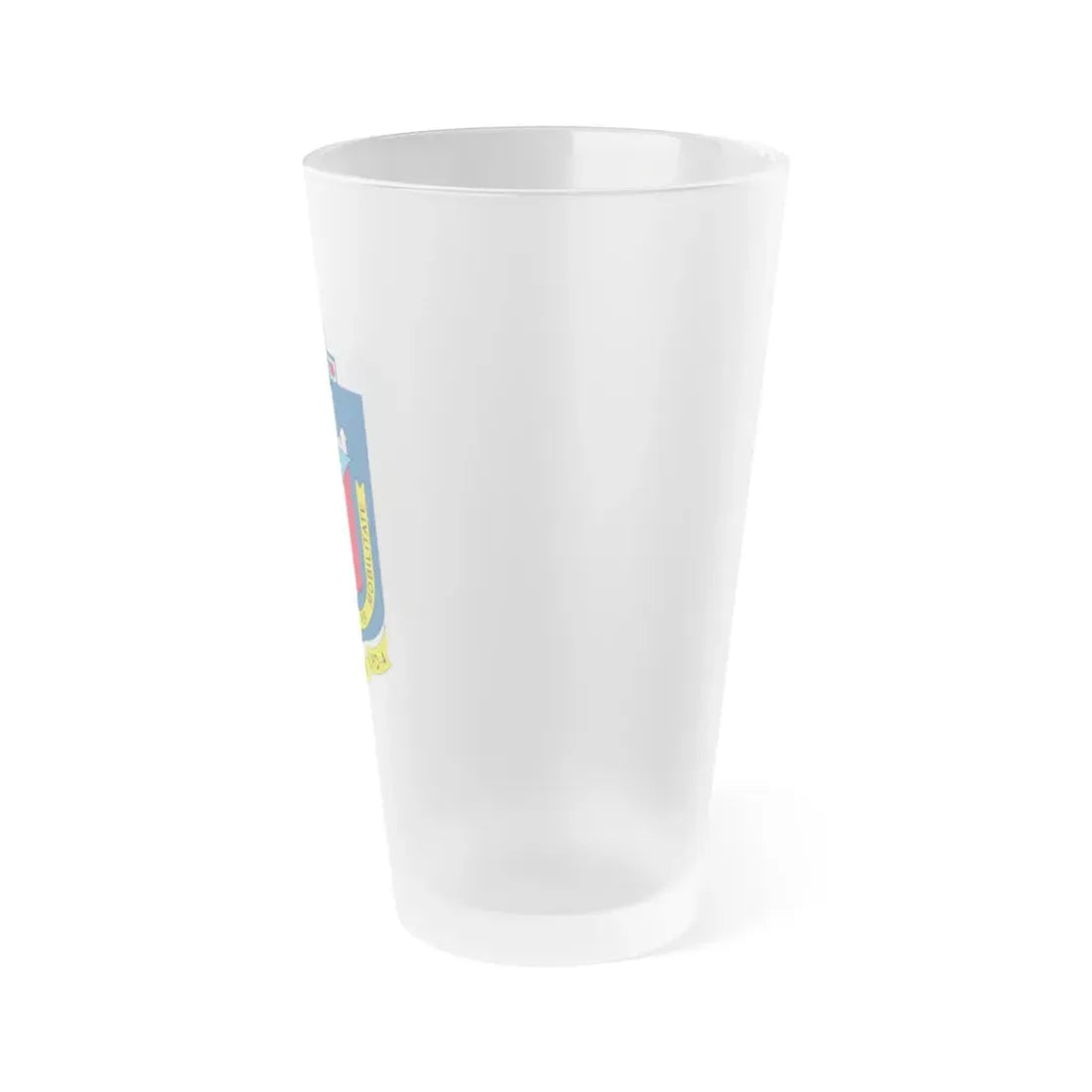 USS Austin LPD 4 Potestas Maritimas Per Mobilitate (U.S. Navy) Frosted Pint Glass 16oz - Go Mug Yourself