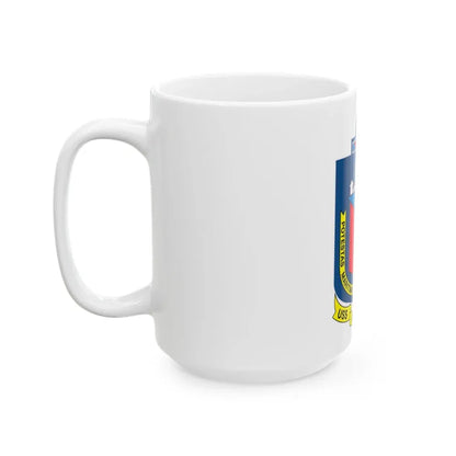 USS Austin LPD 4 Potestas Maritimas Per Mobilitate (U.S. Navy) White Coffee Mug - Go Mug Yourself