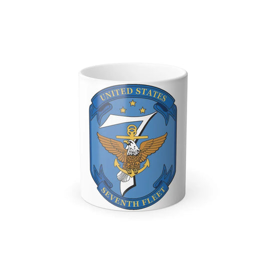USS Blue Ridge Seventh Fleet (U.S. Navy) Color Changing Mug 11oz-11oz-Go Mug Yourself