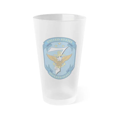 USS Blue Ridge Seventh Fleet (U.S. Navy) Frosted Pint Glass 16oz Default Title - Go Mug Yourself