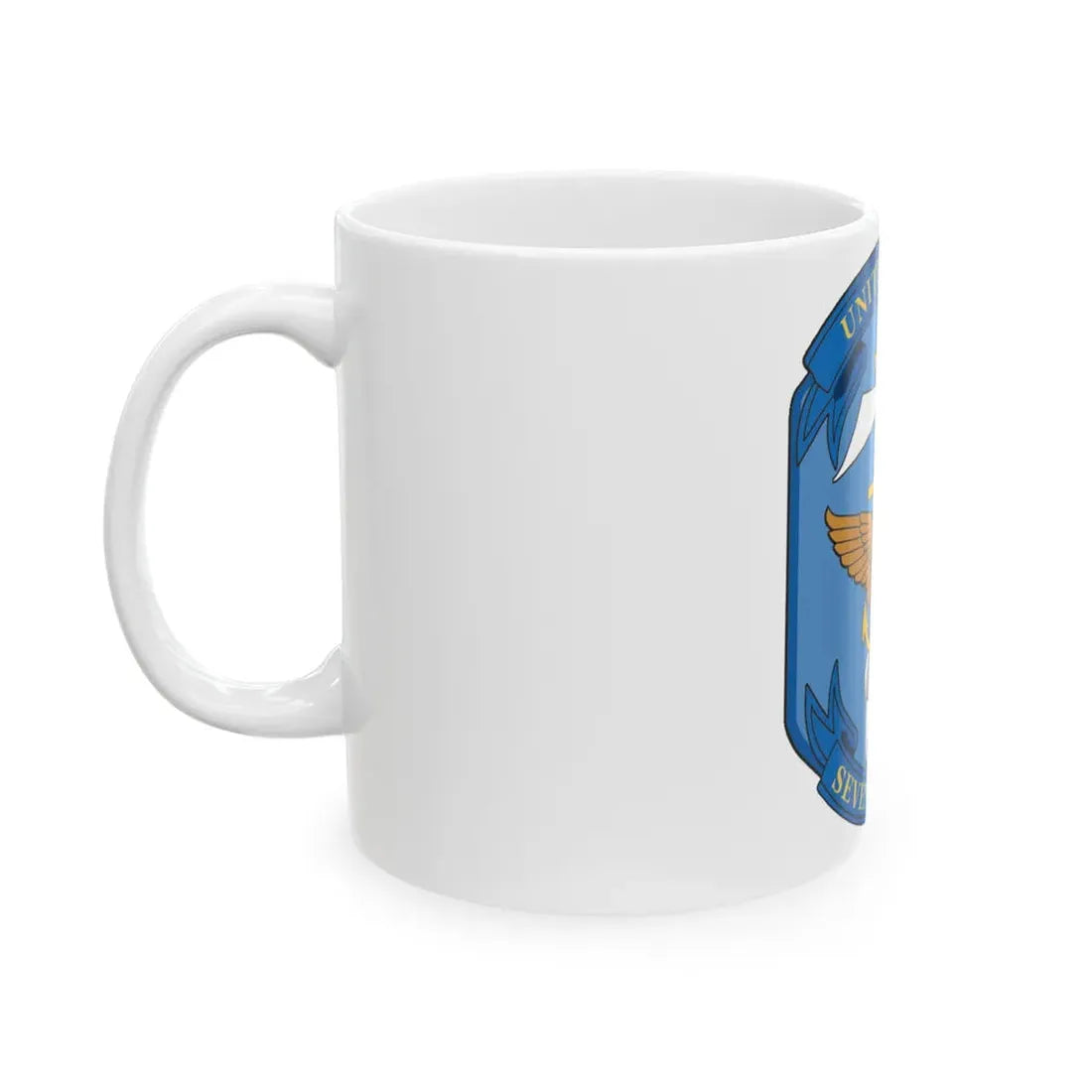 USS Blue Ridge Seventh Fleet (U.S. Navy) White Coffee Mug - Go Mug Yourself