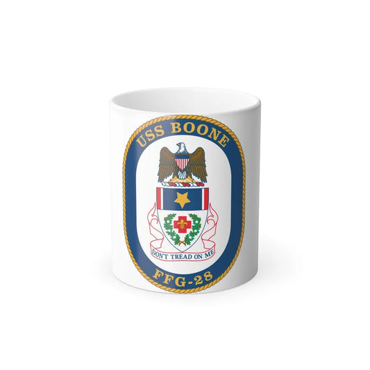 USS Boone FFG 28 (U.S. Navy) Color Changing Mug 11oz-11oz-Go Mug Yourself
