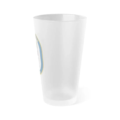 USS Boone FFG 28 (U.S. Navy) Frosted Pint Glass 16oz - Go Mug Yourself