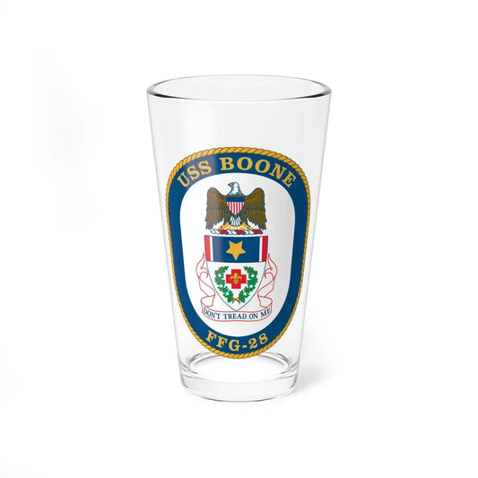 USS Boone FFG 28 (U.S. Navy) Pint Glass 16oz 16oz - Go Mug Yourself