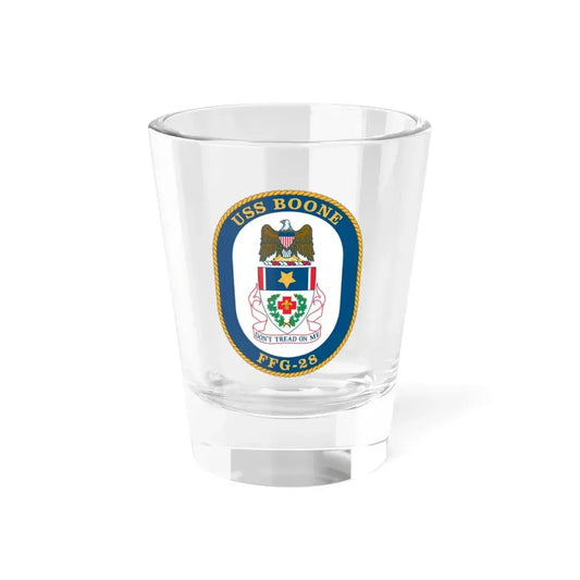 USS Boone FFG 28 (U.S. Navy) Shot Glass 1.5oz 1.5oz - Go Mug Yourself