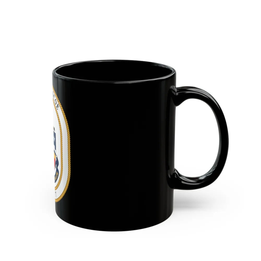 USS Briscoe DD 977 (U.S. Navy) Black Coffee Mug-Go Mug Yourself