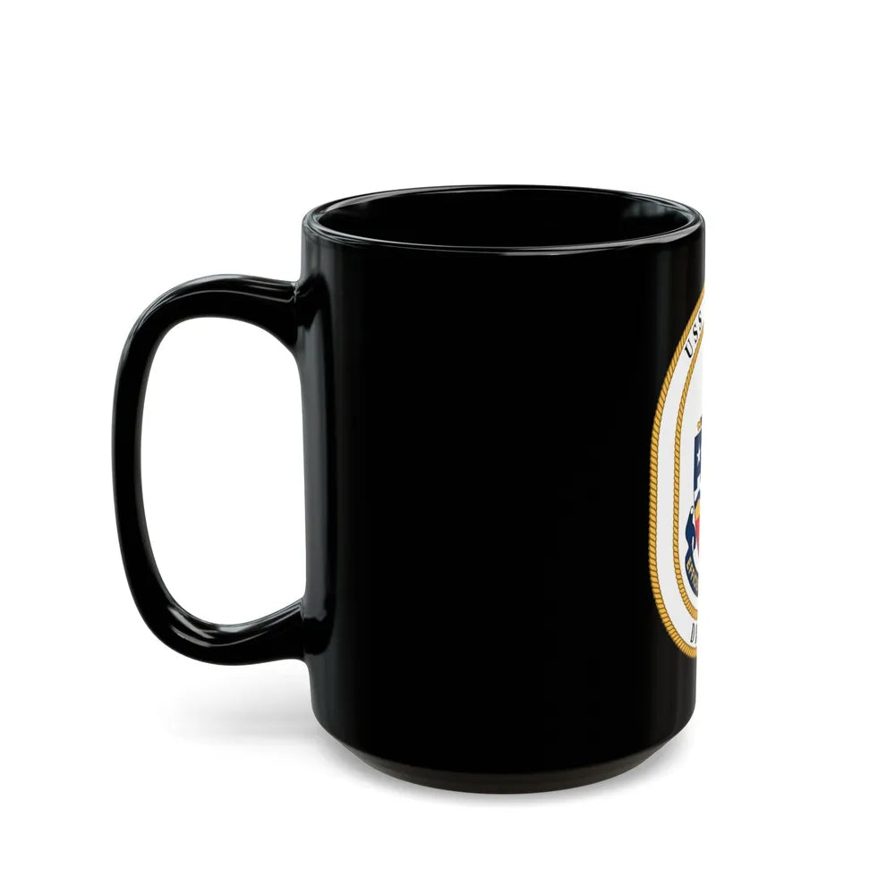 USS Briscoe DD 977 (U.S. Navy) Black Coffee Mug-Go Mug Yourself