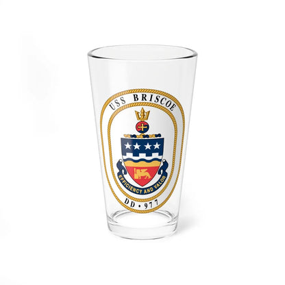 USS Briscoe DD 977 (U.S. Navy) Pint Glass 16oz-16oz-Go Mug Yourself