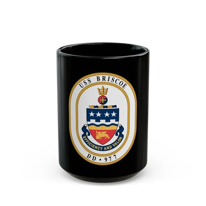 USS Briscoe DD 977 (U.S. Navy) Black Coffee Mug 15oz - Go Mug Yourself