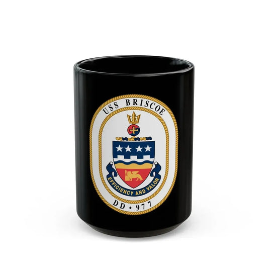 USS Briscoe DD 977 (U.S. Navy) Black Coffee Mug 15oz - Go Mug Yourself