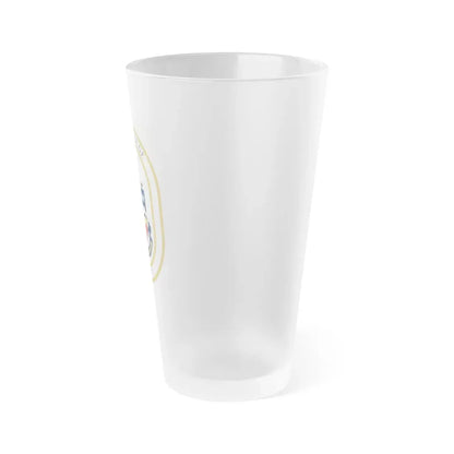 USS Briscoe DD 977 (U.S. Navy) Frosted Pint Glass 16oz - Go Mug Yourself