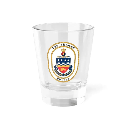 USS Briscoe DD 977 (U.S. Navy) Shot Glass 1.5oz 1.5oz - Go Mug Yourself