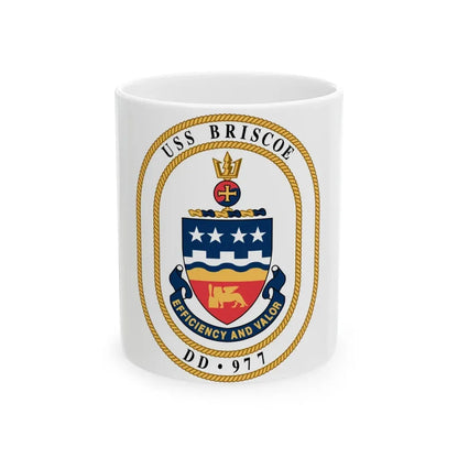 USS Briscoe DD 977 (U.S. Navy) White Coffee Mug 11oz - Go Mug Yourself