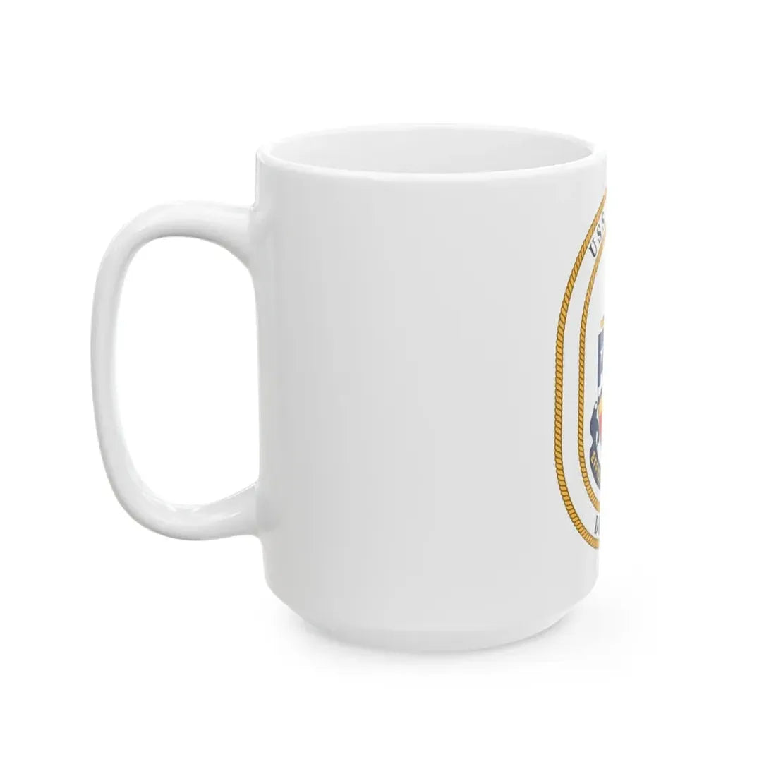 USS Briscoe DD 977 (U.S. Navy) White Coffee Mug - Go Mug Yourself
