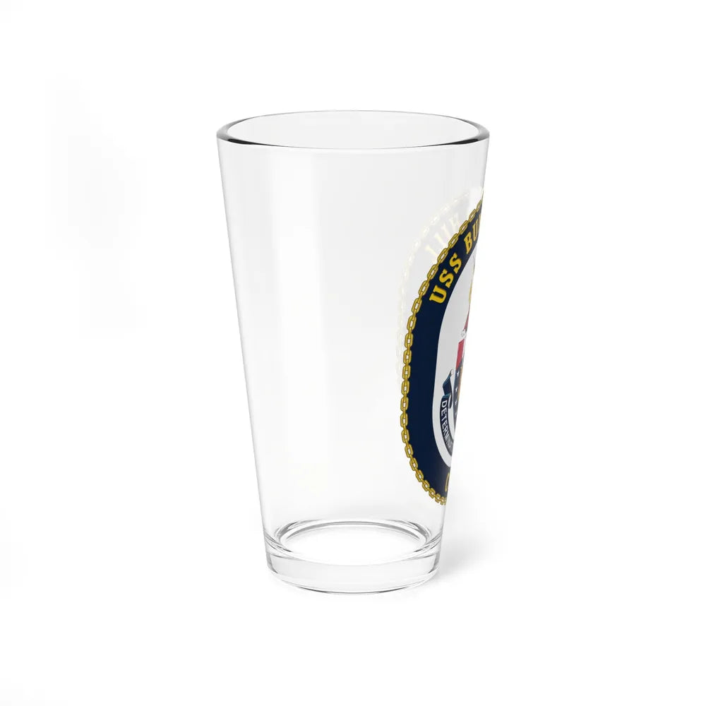 USS Bunker Hill CG 52 Crest (U.S. Navy) Pint Glass 16oz-Go Mug Yourself