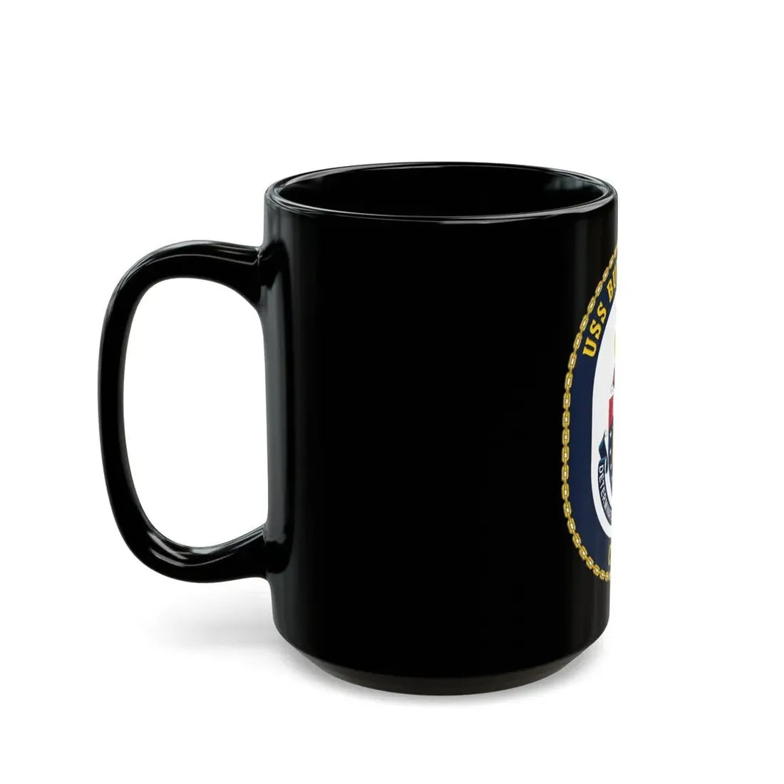 USS Bunker Hill CG 52 Crest (U.S. Navy) Black Coffee Mug - Go Mug Yourself