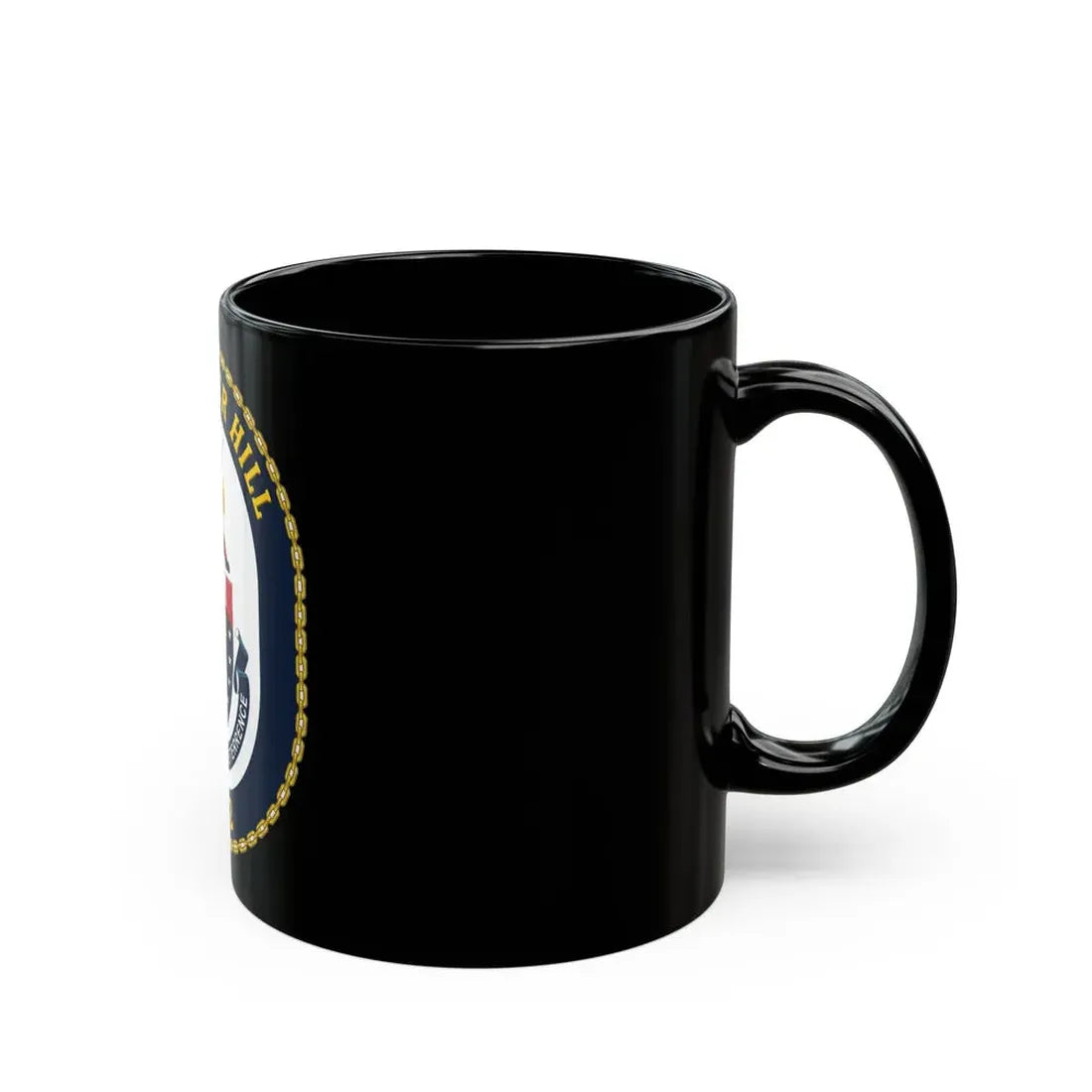 USS Bunker Hill CG 52 Crest (U.S. Navy) Black Coffee Mug - Go Mug Yourself