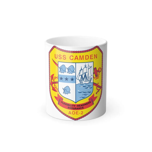 USS CAMDEN AOE 2 (U.S. Navy) Color Changing Mug 11oz-11oz-Go Mug Yourself