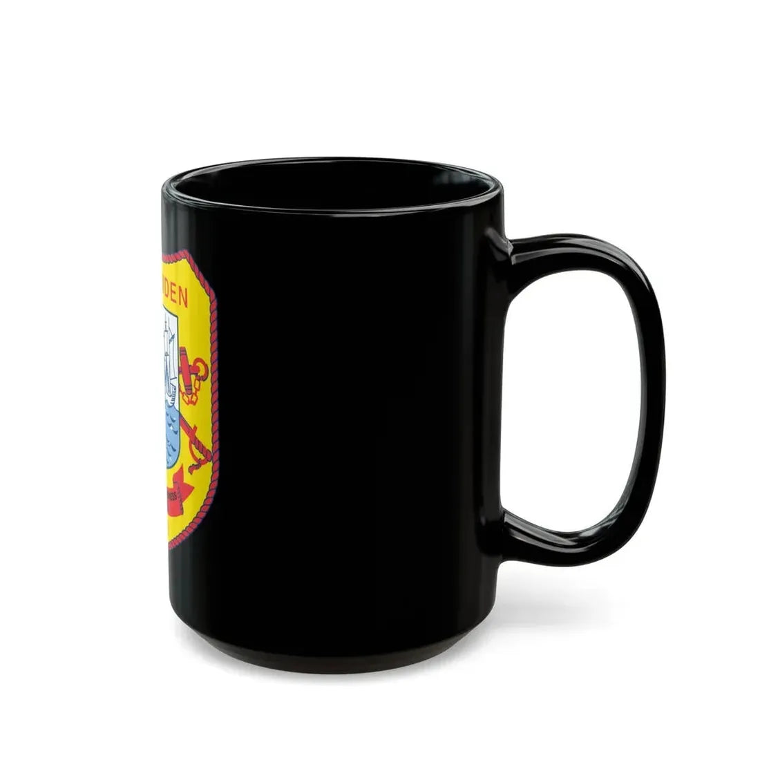 USS CAMDEN AOE 2 (U.S. Navy) Black Coffee Mug - Go Mug Yourself