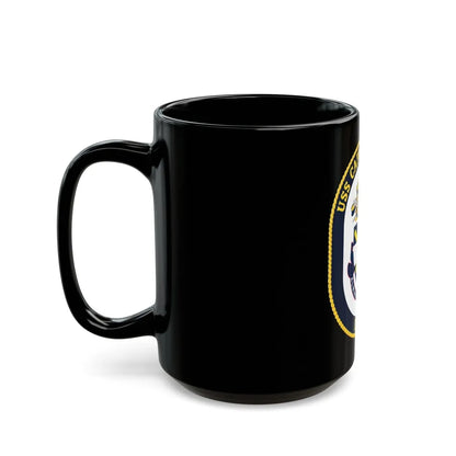 USS Cape St George CG 71 Crest (U.S. Navy) Black Coffee Mug-Go Mug Yourself