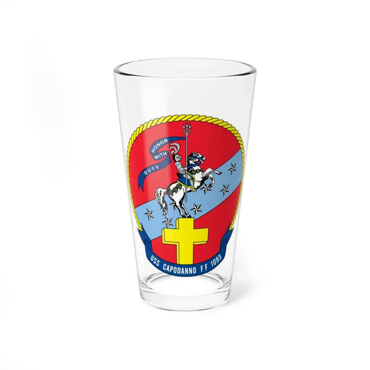 USS Capodanno FF 1093 (U.S. Navy) Pint Glass 16oz 16oz - Go Mug Yourself