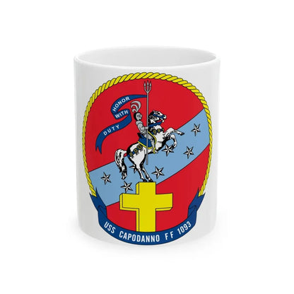 USS Capodanno FF 1093 (U.S. Navy) White Coffee Mug 11oz - Go Mug Yourself