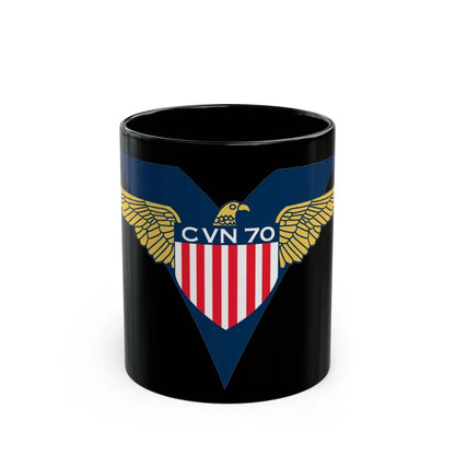 USS Carl Vinson CVN 70 CHUCKY V2 (U.S. Navy) Black Coffee Mug-11oz-Go Mug Yourself