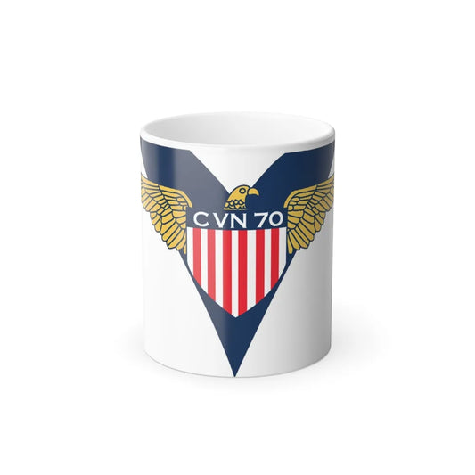 USS Carl Vinson CVN 70 CHUCKY V2 (U.S. Navy) Color Changing Mug 11oz-11oz-Go Mug Yourself