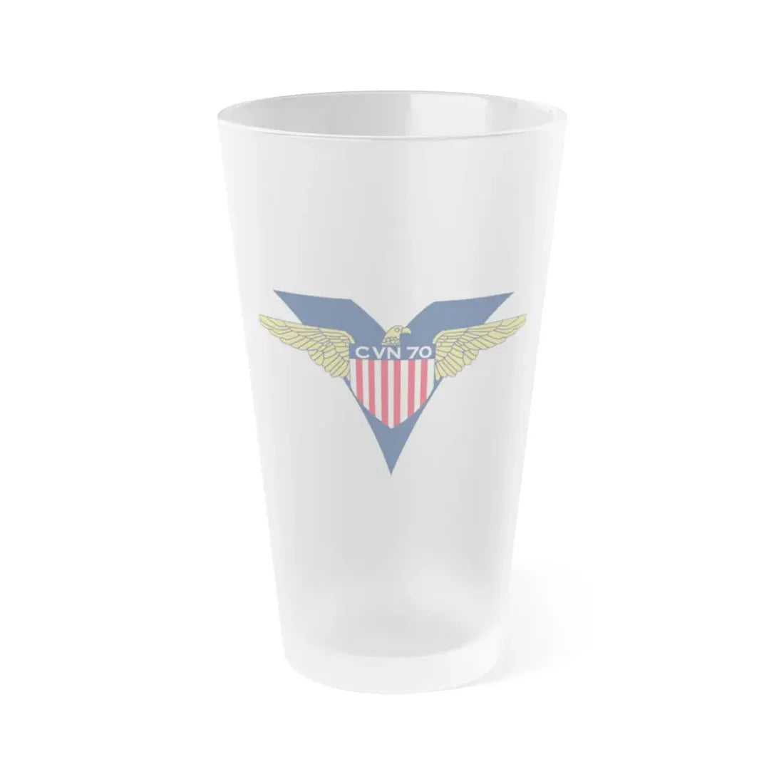 USS Carl Vinson CVN 70 CHUCKY V2 (U.S. Navy) Frosted Pint Glass 16oz Default Title - Go Mug Yourself