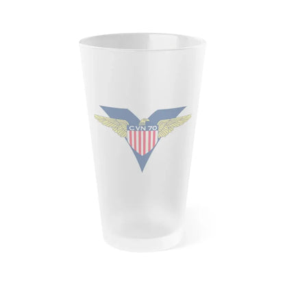 USS Carl Vinson CVN 70 CHUCKY V2 (U.S. Navy) Frosted Pint Glass 16oz Default Title - Go Mug Yourself
