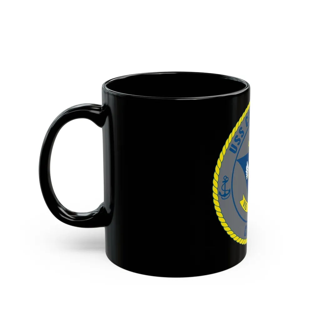 USS Carl Vinson CVN 70 (U.S. Navy) Black Coffee Mug-Go Mug Yourself