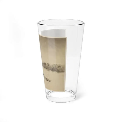 U.S.S. Casco, Light Draft Monitor, In The James River (U.S. Civil War) Pint Glass 16oz - Go Mug Yourself