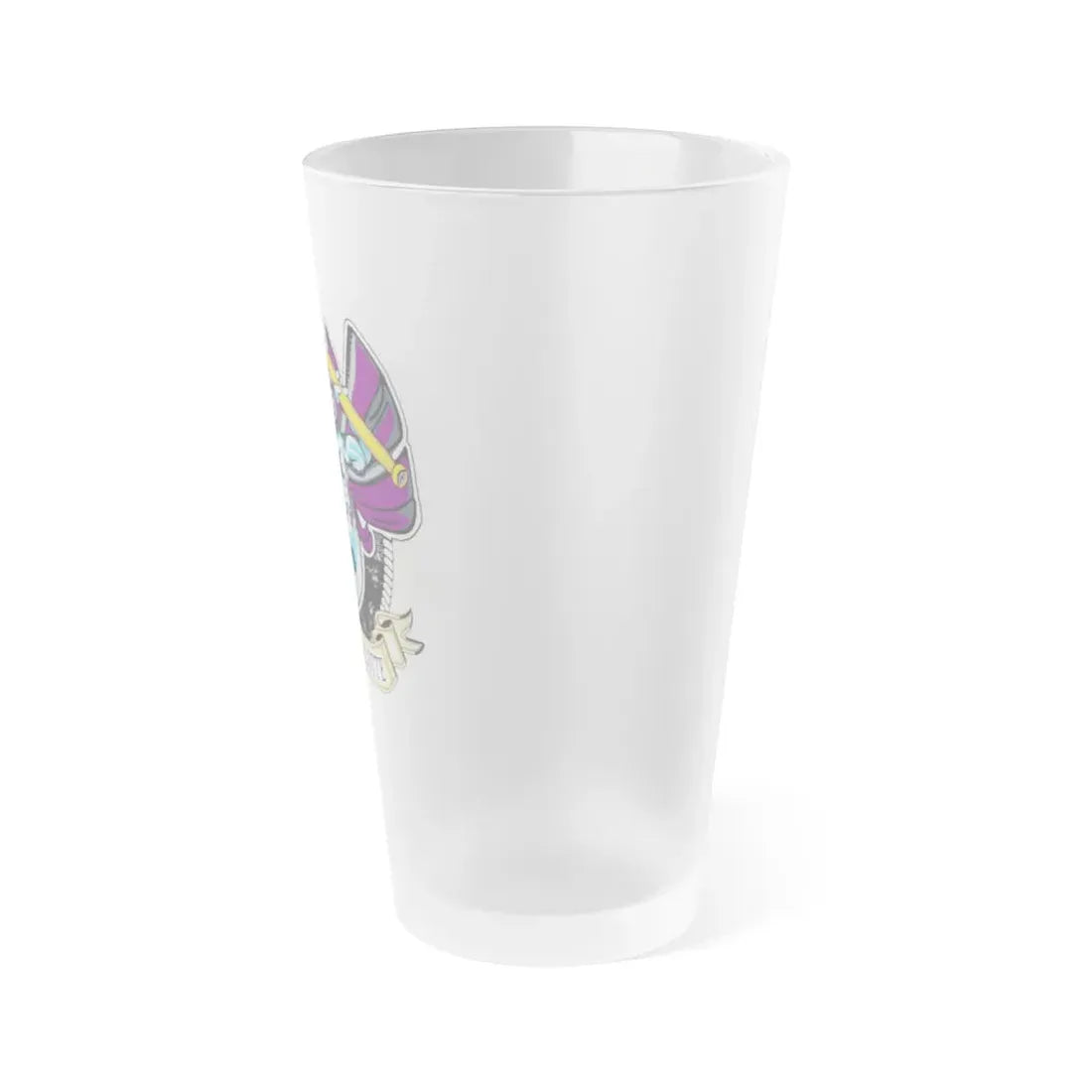 USS Charlotte SSN 766 (U.S. Navy) Frosted Pint Glass 16oz - Go Mug Yourself