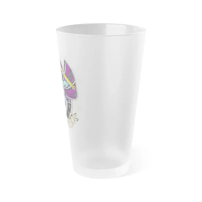 USS Charlotte SSN 766 (U.S. Navy) Frosted Pint Glass 16oz - Go Mug Yourself