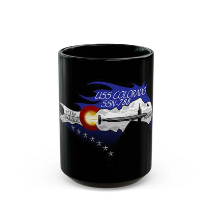 USS Colorado v2 (U.S. Navy) Black Coffee Mug-15oz-Go Mug Yourself
