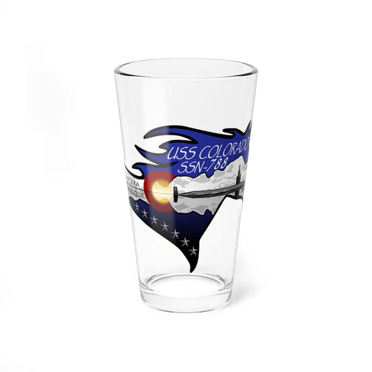 USS Colorado v2 (U.S. Navy) Pint Glass 16oz-16oz-Go Mug Yourself