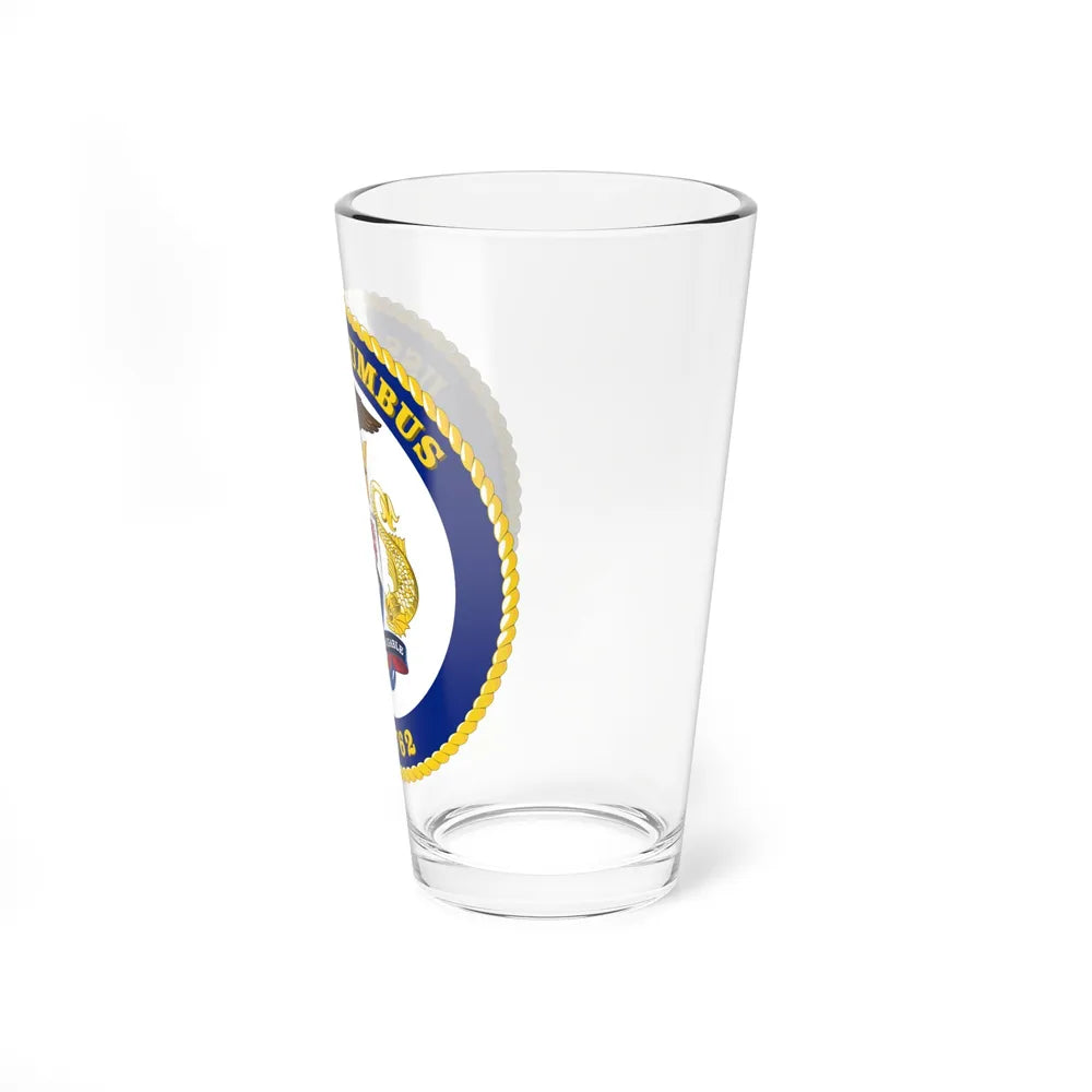 USS Columbus SSN 762 (U.S. Navy) Pint Glass 16oz-Go Mug Yourself