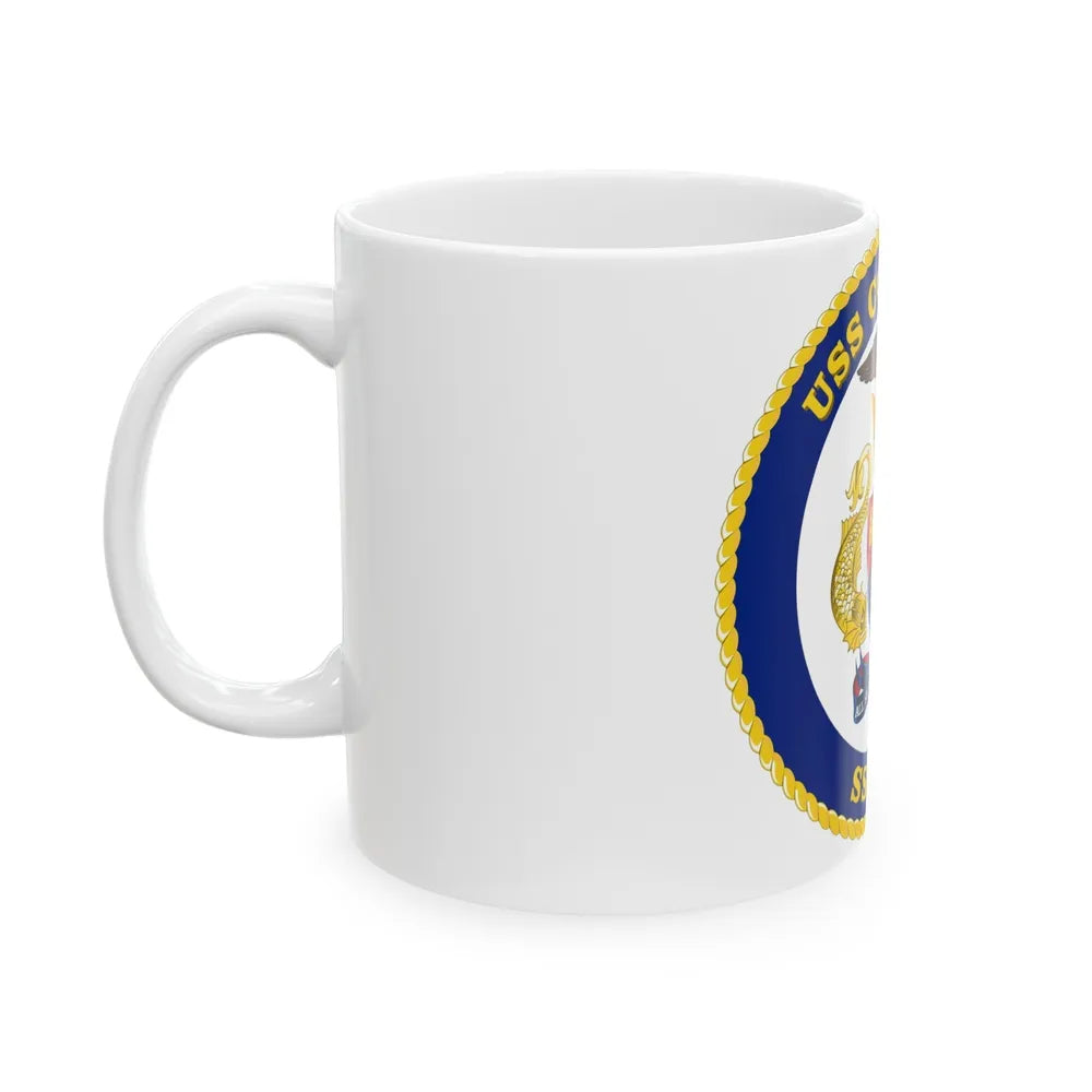 USS Columbus SSN 762 (U.S. Navy) White Coffee Mug-Go Mug Yourself