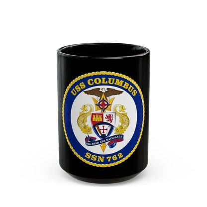 USS Columbus SSN 762 (U.S. Navy) Black Coffee Mug 15oz - Go Mug Yourself