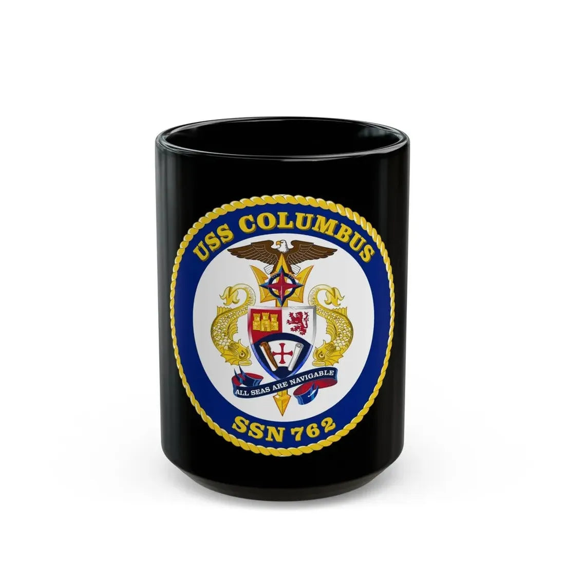 USS Columbus SSN 762 (U.S. Navy) Black Coffee Mug - Go Mug Yourself
