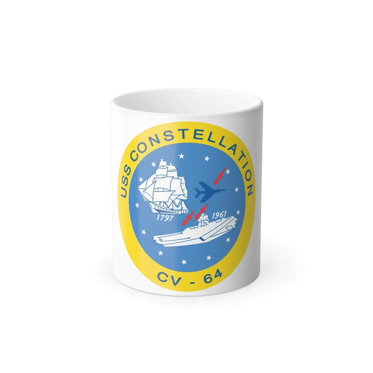 USS Constellation CV 64 (U.S. Navy) Color Changing Mug 11oz-11oz-Go Mug Yourself
