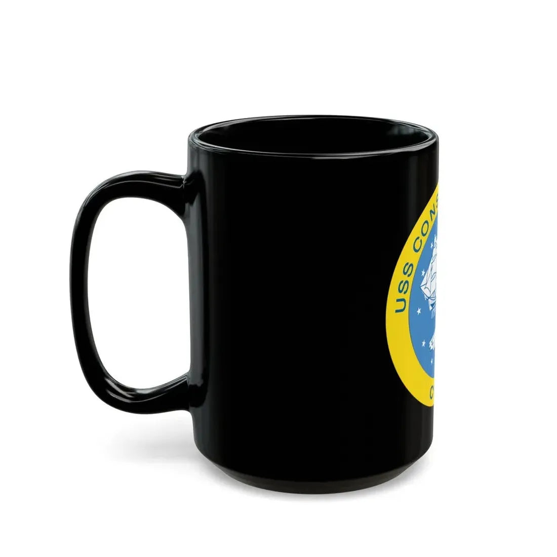 USS Constellation CV 64 (U.S. Navy) Black Coffee Mug - Go Mug Yourself