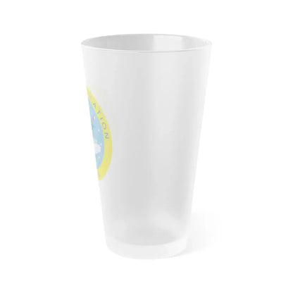 USS Constellation CV 64 (U.S. Navy) Frosted Pint Glass 16oz - Go Mug Yourself