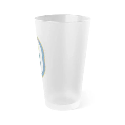 USS Curts FFG 38 (U.S. Navy) Frosted Pint Glass 16oz - Go Mug Yourself