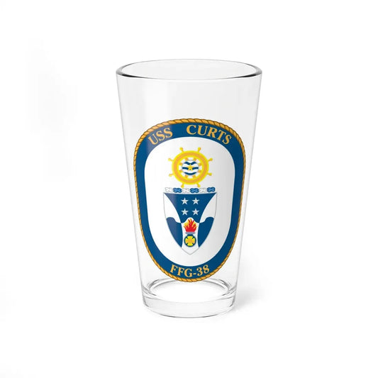 USS Curts FFG 38 (U.S. Navy) Pint Glass 16oz 16oz - Go Mug Yourself