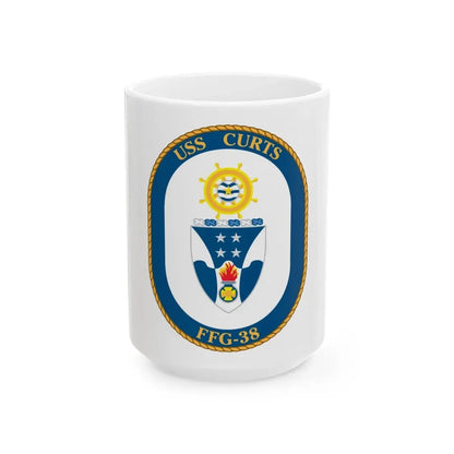 USS Curts FFG 38 (U.S. Navy) White Coffee Mug 15oz - Go Mug Yourself