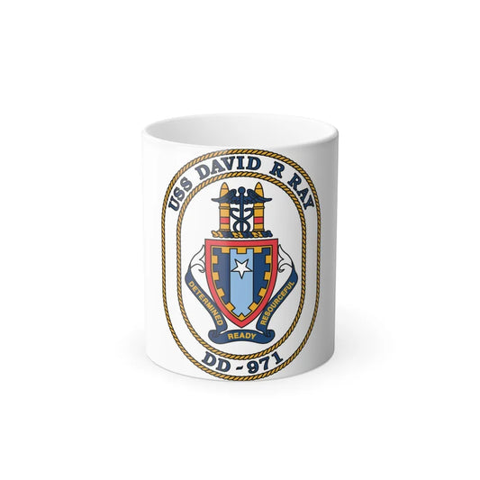 USS David R Ray DD 971 (U.S. Navy) Color Changing Mug 11oz-11oz-Go Mug Yourself