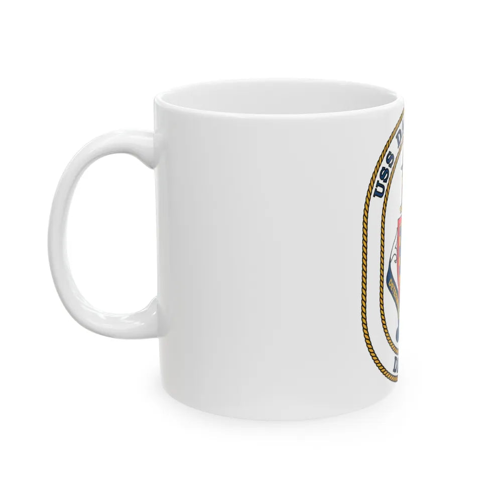 USS David R Ray DD 971 (U.S. Navy) White Coffee Mug-Go Mug Yourself