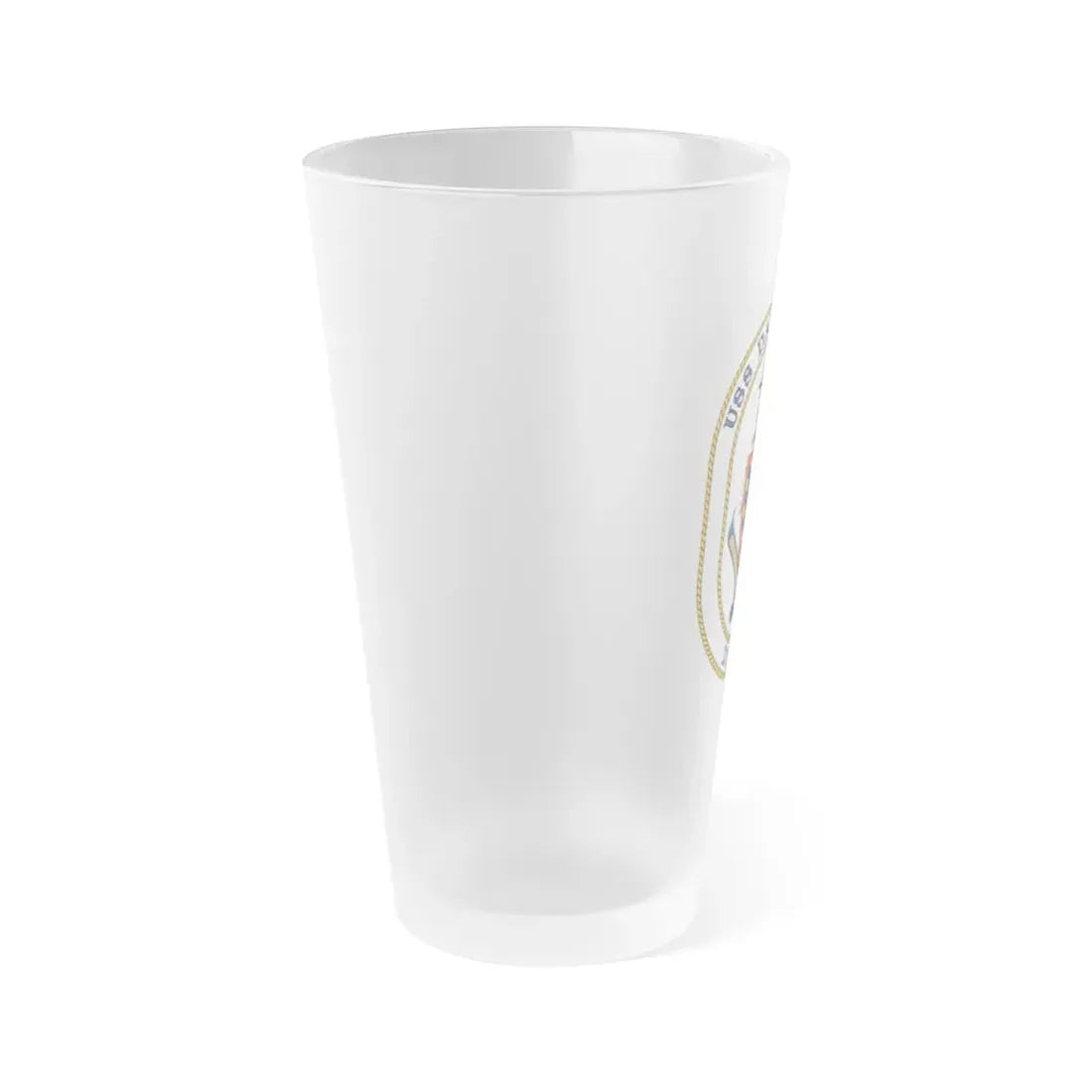USS David R Ray DD 971 (U.S. Navy) Frosted Pint Glass 16oz - Go Mug Yourself