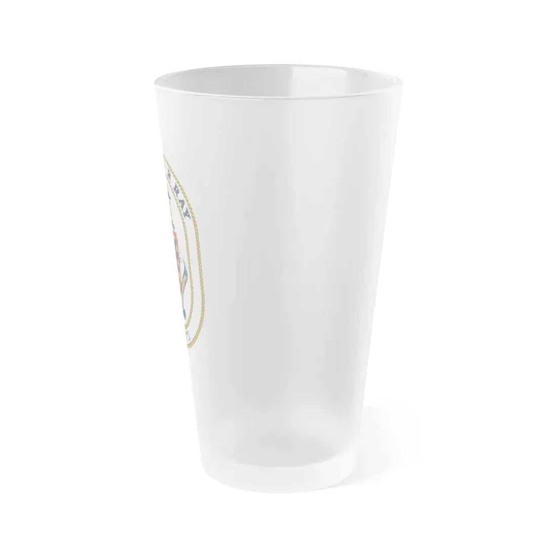 USS David R Ray DD 971 (U.S. Navy) Frosted Pint Glass 16oz - Go Mug Yourself